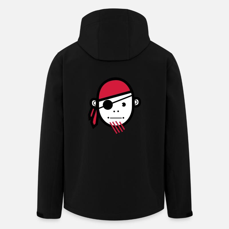 Pirate - Veste softshell homme en polyester recyclé Stanley/Stella - noir