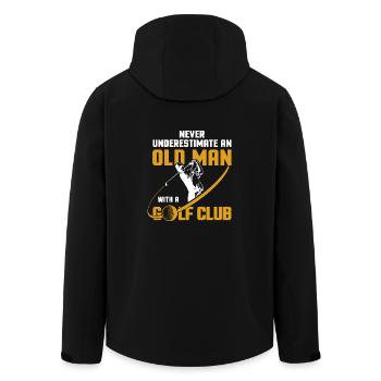 Chemise de club de golf Old Man - Veste softshell homme en polyester recyclé Stanley/Stella - noir - Dos - AI Model Male 185 light (185cm)