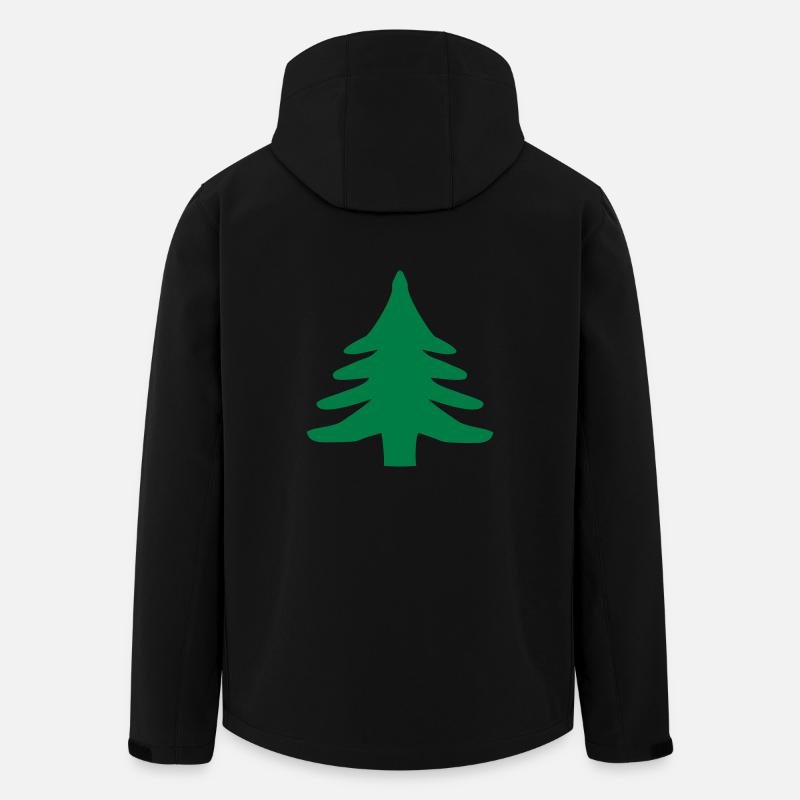 Tannenbaum - Recycelte Männer Softshell-Jacke von Stanley/Stella - Schwarz
