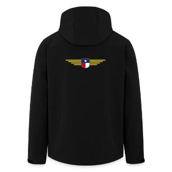 Texas Fan T-Shirt – Lone Star Style - Veste softshell homme en polyester recyclé Stanley/Stella - noir - Dos - AI Model Male 185 light (185cm)