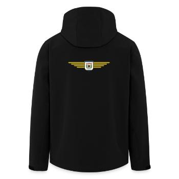 Chemise de fan de Virginie-Occidentale – Nature & Pride - Veste softshell homme en polyester recyclé Stanley/Stella - noir - Dos - AI Model Male 185 light (185cm)