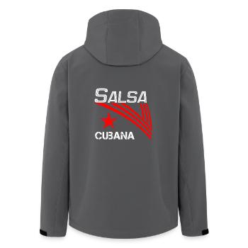 Salsa Cubana white - Salsa Dance Shirt - Recycelte Männer Softshell-Jacke von Stanley/Stella - Schwarz - Hinten - AI Model Male 185 light (185cm)
