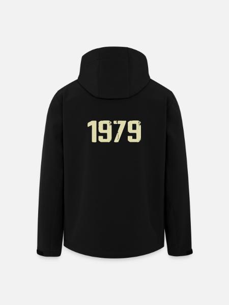 Jubilé 1979 - Veste softshell homme en polyester recyclé Stanley/Stella - noir