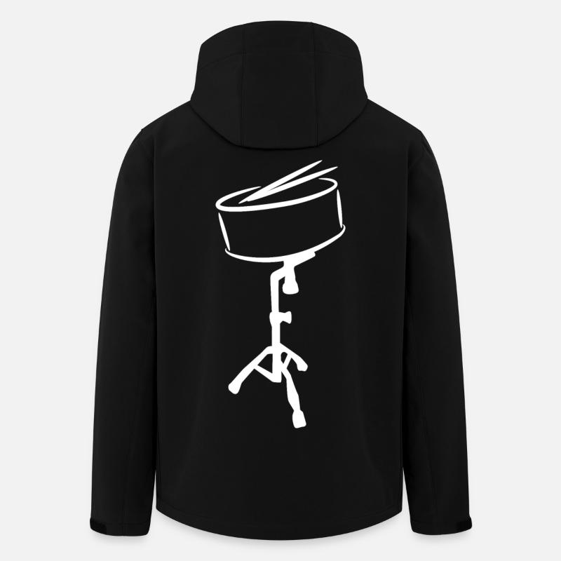 Stirring Drum Sketch - Men’s Recycled Softshell Jacket by Stanley/Stella - black