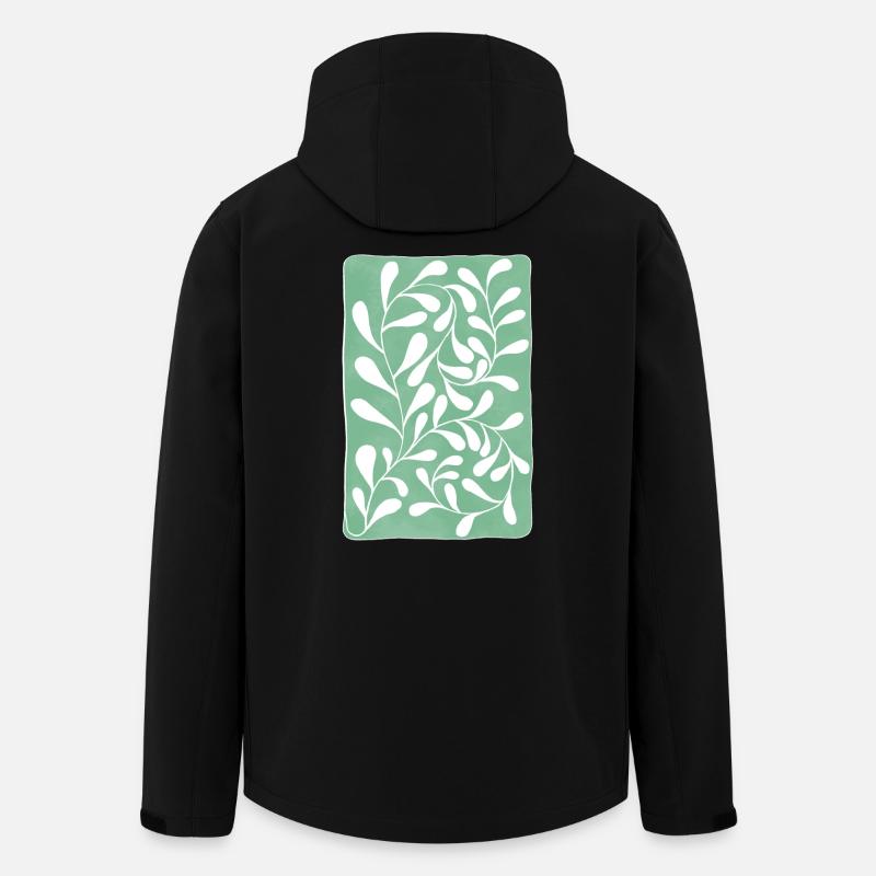 Eucalyptus leaves - Men’s Recycled Softshell Jacket by Stanley/Stella - black