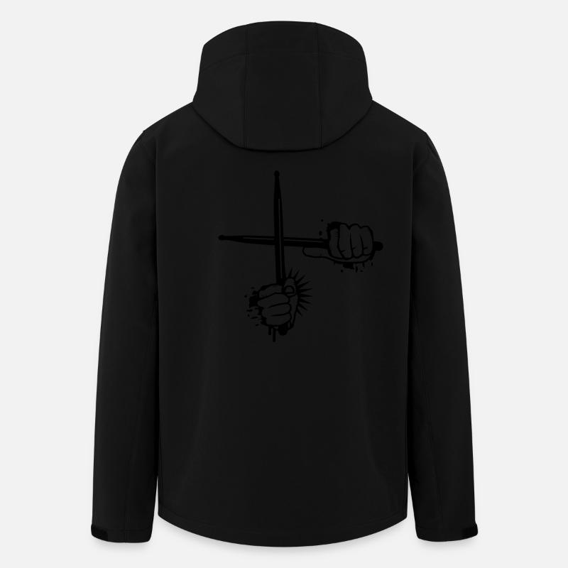 Zwei Diamanten - Recycelte Männer Softshell-Jacke von Stanley/Stella - Schwarz