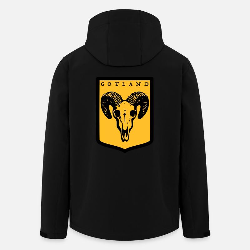 Gotland - Recycelte Männer Softshell-Jacke von Stanley/Stella - Schwarz