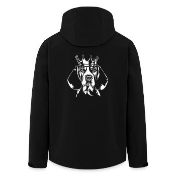 BEAGLE Crown Dog Wilsigns - Veste softshell homme en polyester recyclé Stanley/Stella - noir - Dos - AI Model Male 185 light (185cm)