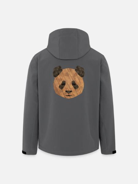 Nanda - Recycelte Männer Softshell-Jacke von Stanley/Stella - Schwarz