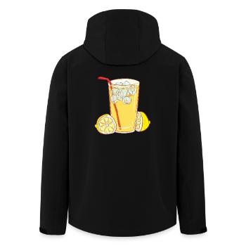 juice juice cocktails lemonade drinks lemonade41 - Men’s Recycled Softshell Jacket by Stanley/Stella - black - Back - AI Model Male 185 light (185cm)