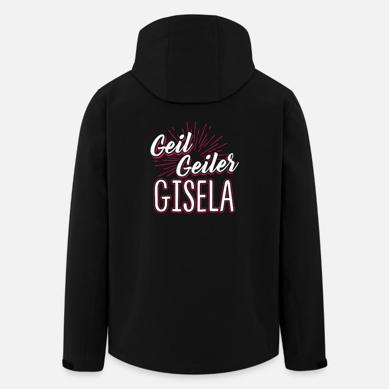 GISELA - geiler - Recycelte Männer Softshell-Jacke von Stanley/Stella - Schwarz