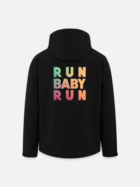 Run Baby Run - Recycelte Männer Softshell-Jacke von Stanley/Stella - Schwarz