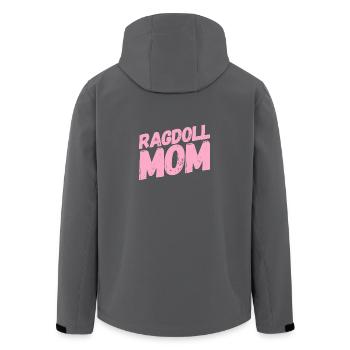 Ragdoll Katzen MOM TShirt Geschenk - Recycelte Männer Softshell-Jacke von Stanley/Stella - Schwarz - Hinten - AI Model Male 185 light (185cm)