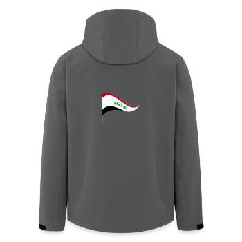 Irak Bagdad bannière couleurs drapeau drapeau du pays - Veste softshell homme en polyester recyclé Stanley/Stella - noir - Dos - AI Model Male 185 light (185cm)