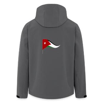 Jordanie Amman bannière arabe drapeau couleurs nationales - Veste softshell homme en polyester recyclé Stanley/Stella - noir - Dos - AI Model Male 185 light (185cm)