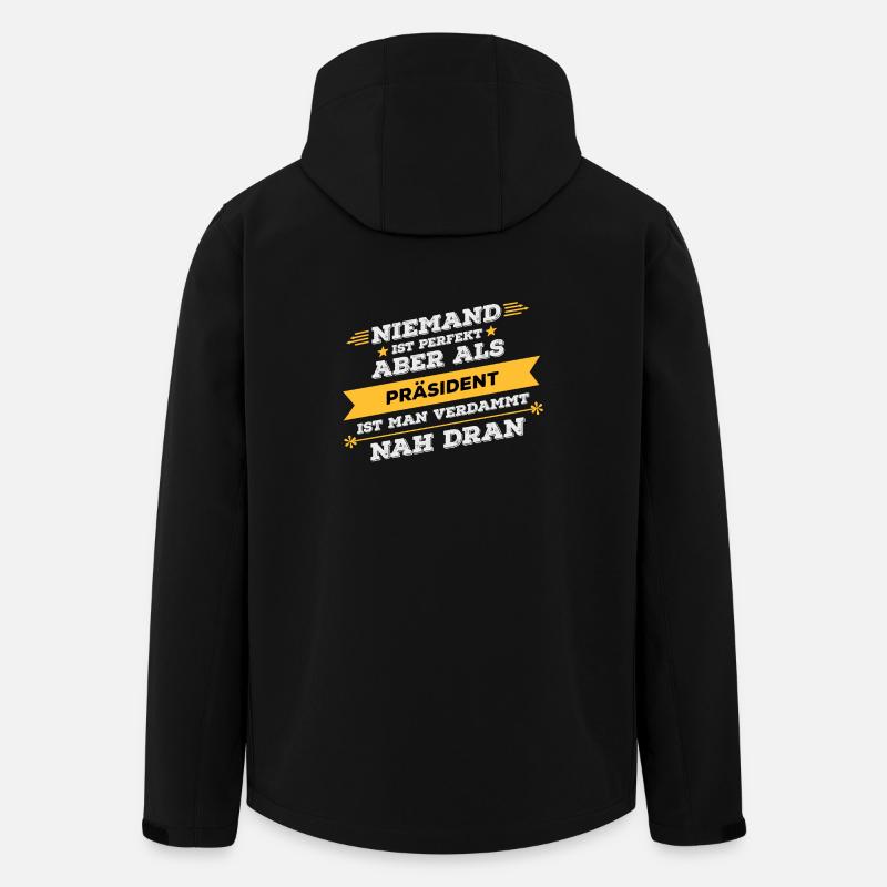 Präsident Beruf Geschenk - Recycelte Männer Softshell-Jacke von Stanley/Stella - Schwarz