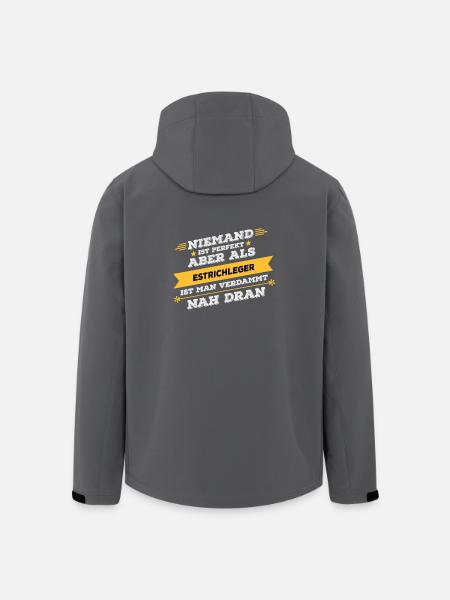 Estrichleger Beruf Geschenk - Recycelte Männer Softshell-Jacke von Stanley/Stella - Schwarz