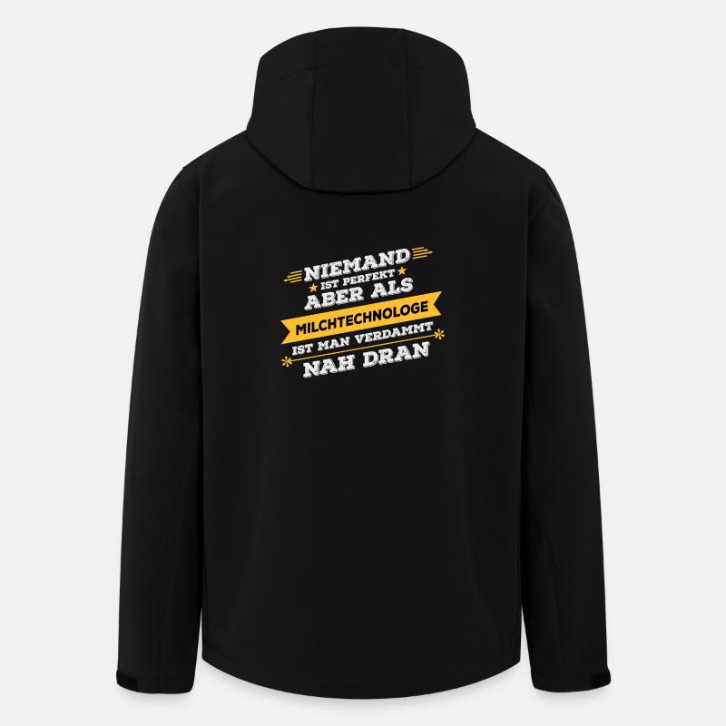 Milchtechnologe Beruf Geschenk - Recycelte Männer Softshell-Jacke von Stanley/Stella - Schwarz