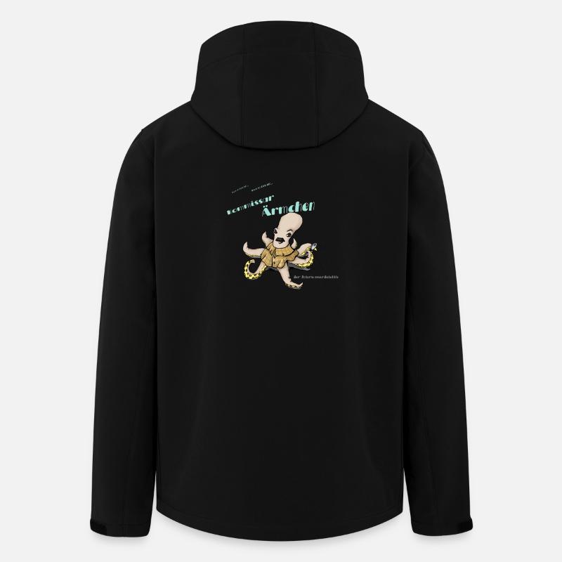 Kommissar Ärmchen - Recycelte Männer Softshell-Jacke von Stanley/Stella - Schwarz