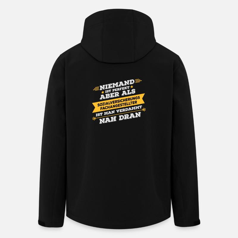 Sozialversicherungsfachangestellter Beruf Geschenk - Recycelte Männer Softshell-Jacke von Stanley/Stella - Schwarz