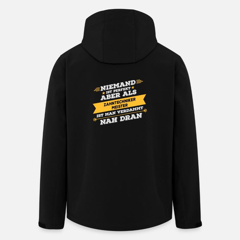 Zahntechnikermeister Beruf Geschenk - Recycelte Männer Softshell-Jacke von Stanley/Stella - Schwarz