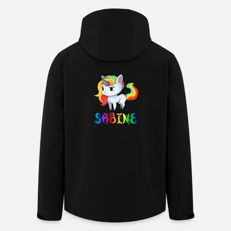 Sabine Einhorn - Recycelte Männer Softshell-Jacke von Stanley/Stella - Schwarz