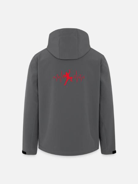 Klettern Climbing Bergsteigen Herzschlag Geschenk - Recycelte Männer Softshell-Jacke von Stanley/Stella - Schwarz