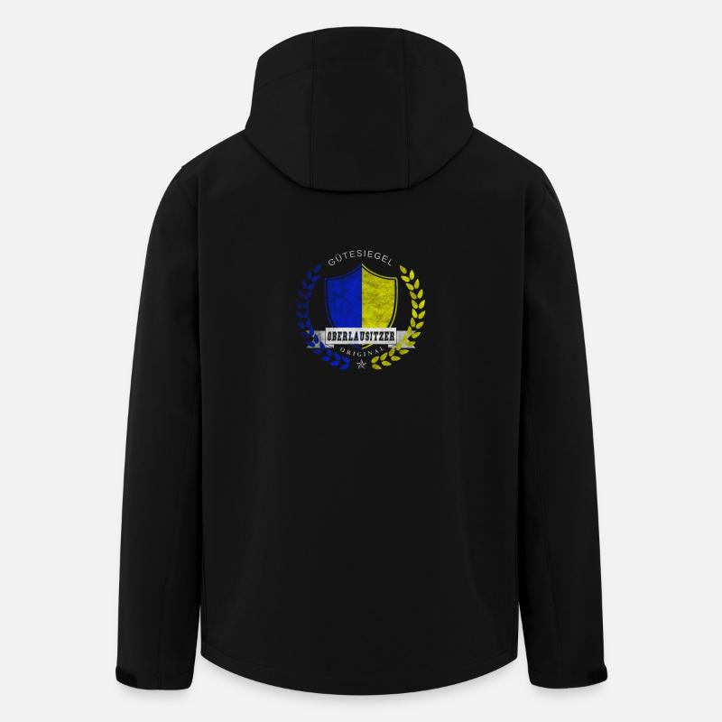 Gütesiegel Oberlausitzer Original - Recycelte Männer Softshell-Jacke von Stanley/Stella - Schwarz