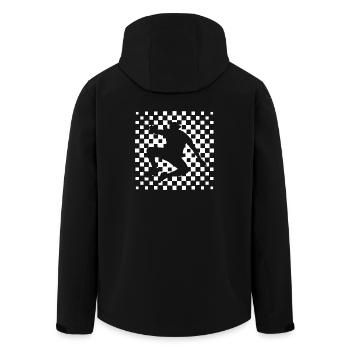 Freerunning Parcour Running Urban T-Shirt Geschenk - Recycelte Männer Softshell-Jacke von Stanley/Stella - Schwarz - Hinten - AI Model Male 185 light (185cm)