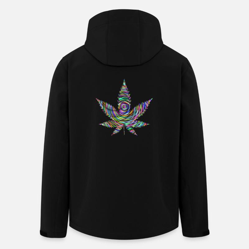 Marijuana - Recycelte Männer Softshell-Jacke von Stanley/Stella - Schwarz