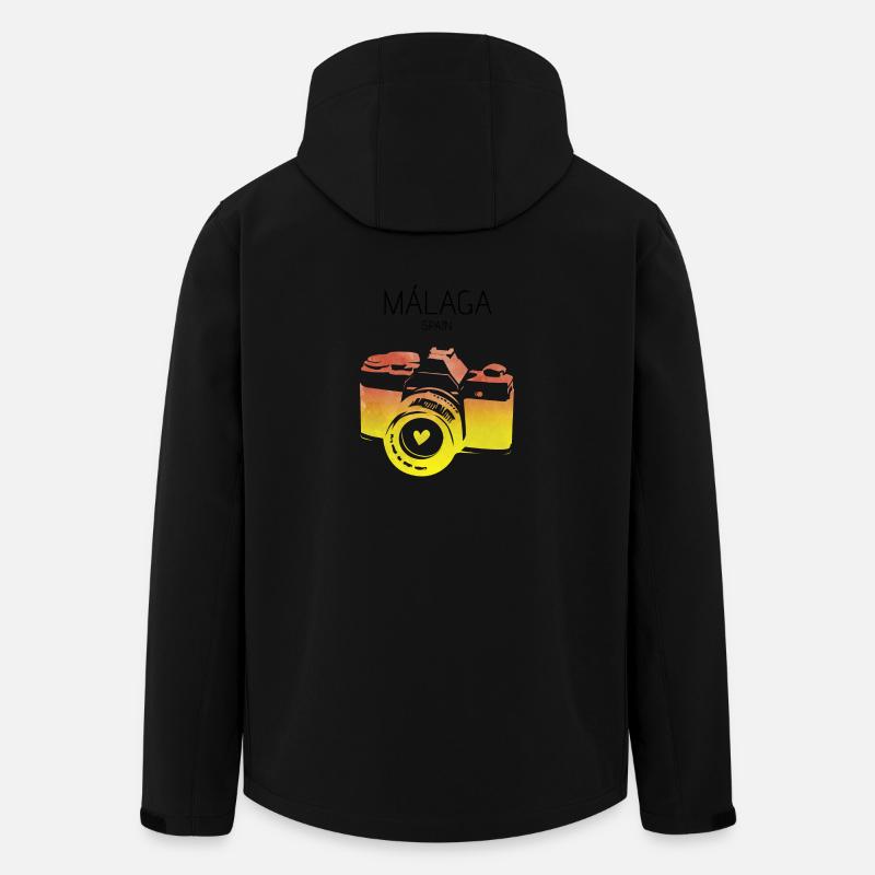 Kamera Málaga Spanien - Recycelte Männer Softshell-Jacke von Stanley/Stella - Schwarz