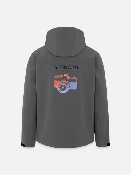Fredrikstad, Norwegen - Recycelte Männer Softshell-Jacke von Stanley/Stella - Schwarz