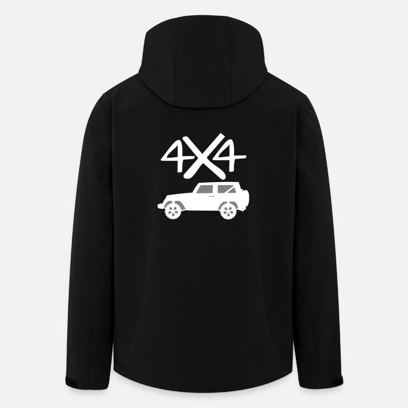 idée cadeau 4x4 - Veste softshell homme en polyester recyclé Stanley/Stella - noir