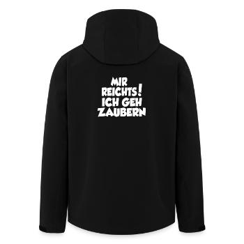 MIR REICHTS! ICH GEH ZAUBERN - Recycelte Männer Softshell-Jacke von Stanley/Stella - Schwarz - Hinten - AI Model Male 185 light (185cm)