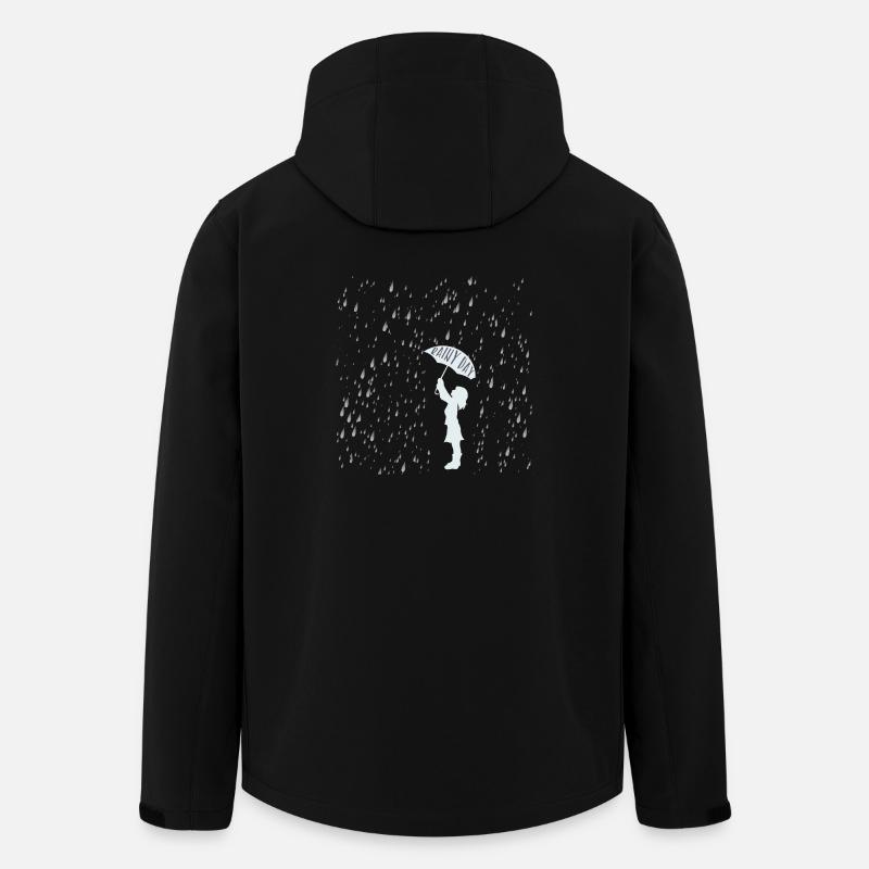 rainy day - Recycelte Männer Softshell-Jacke von Stanley/Stella - Schwarz