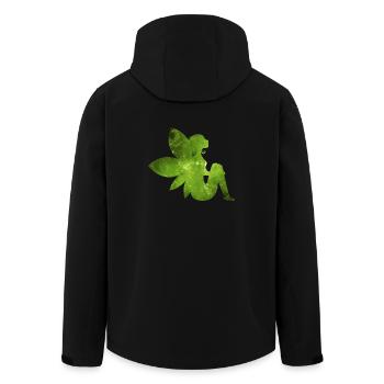 Grüne Fee Geschenk Idee Elfe - Recycelte Männer Softshell-Jacke von Stanley/Stella - Schwarz - Hinten - AI Model Male 185 light (185cm)