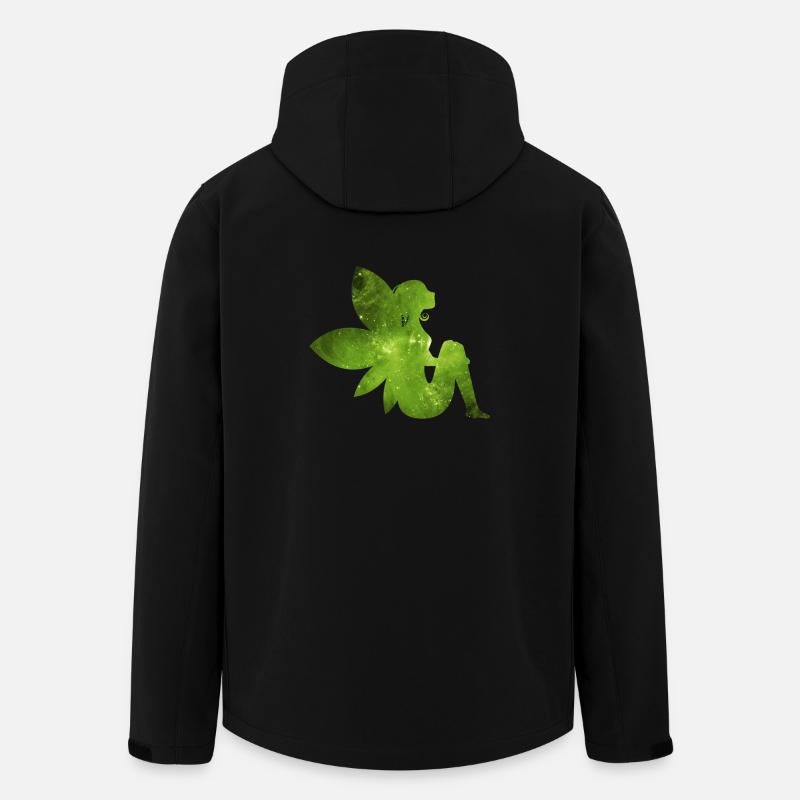 Green fairy gift idea elf - Men’s Recycled Softshell Jacket by Stanley/Stella - black