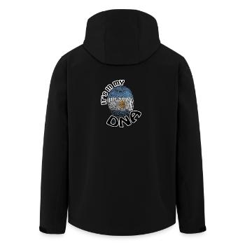Geschenk Its in my dna dns roots Argentinien - Recycelte Männer Softshell-Jacke von Stanley/Stella - Schwarz - Hinten - AI Model Male 185 light (185cm)
