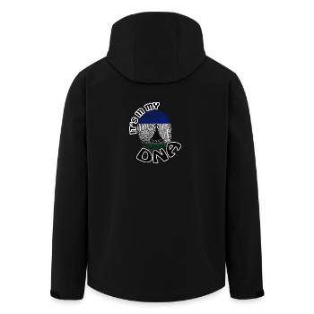 Geschenk Its in my dna dns roots Lesotho - Recycelte Männer Softshell-Jacke von Stanley/Stella - Schwarz - Hinten - AI Model Male 185 light (185cm)