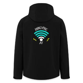 Funny gamer shirt for gamers gift - Men’s Recycled Softshell Jacket by Stanley/Stella - black - Back - AI Model Male 185 light (185cm)