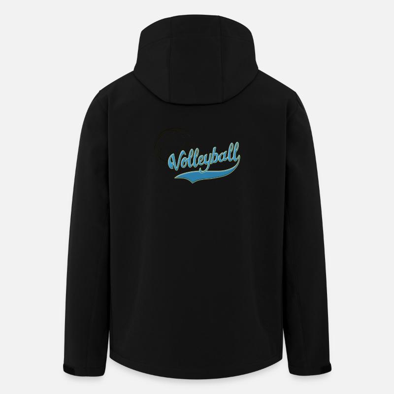 Volleyball - Recycelte Männer Softshell-Jacke von Stanley/Stella - Schwarz