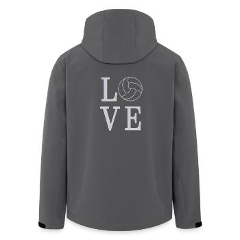Handball ist mein Sport Handballer - Recycelte Männer Softshell-Jacke von Stanley/Stella - Schwarz - Hinten - AI Model Male 185 light (185cm)
