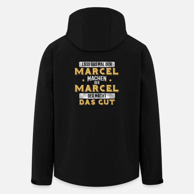Lass das mal den Marcel Geschenk Handwerk - Recycelte Männer Softshell-Jacke von Stanley/Stella - Schwarz