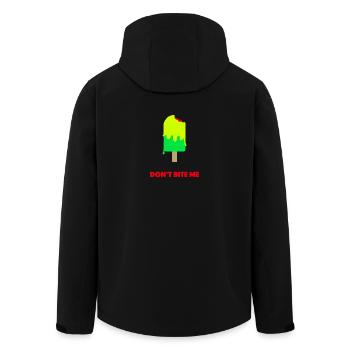 Beiss mir kein gelbes Eis - Recycelte Männer Softshell-Jacke von Stanley/Stella - Schwarz - Hinten - AI Model Male 185 light (185cm)