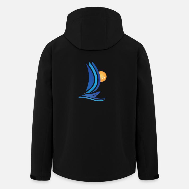 Sailing Sailboat Sailing Ship Sea - Men’s Recycled Softshell Jacket by Stanley/Stella - black