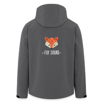 Fox Squad Logo renarde idée cadeau des habitants des forêts - Veste softshell homme en polyester recyclé Stanley/Stella - noir - Dos - AI Model Male 185 light (185cm)