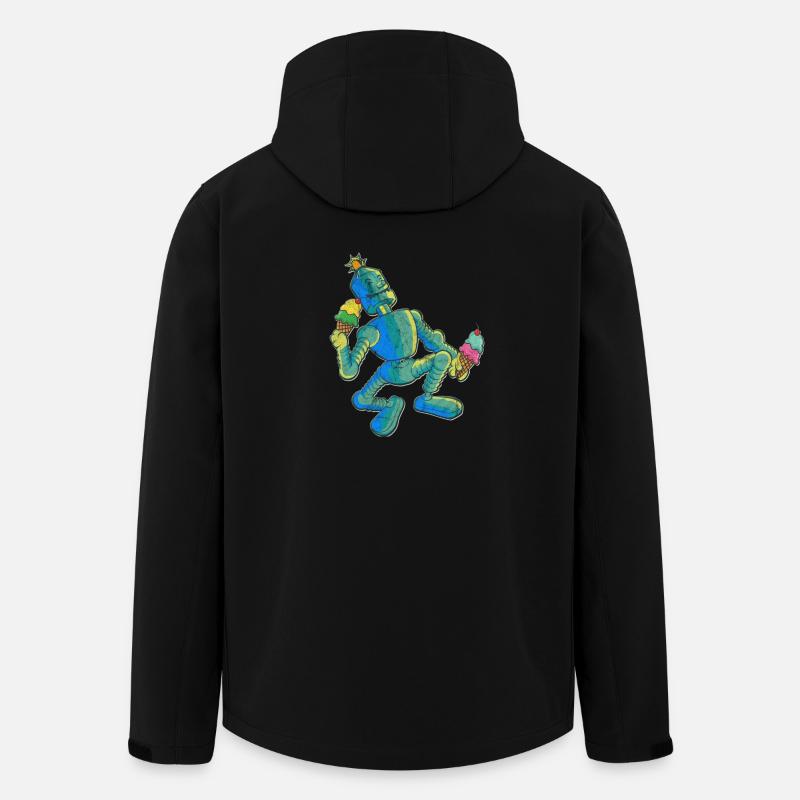 Enfants de glace Robot - Veste softshell homme en polyester recyclé Stanley/Stella - noir