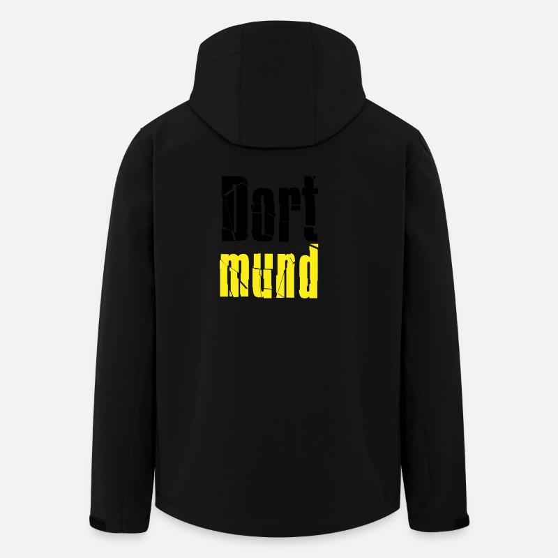 Dortmund - Veste softshell homme en polyester recyclé Stanley/Stella - noir