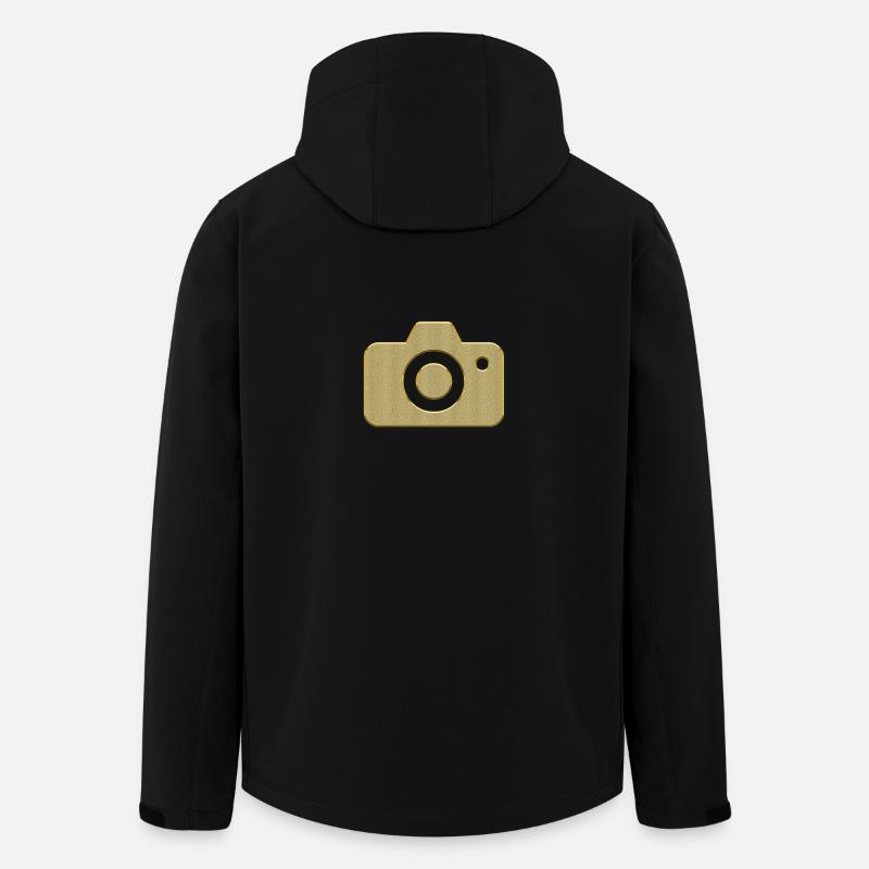 Golden camera - Men’s Recycled Softshell Jacket by Stanley/Stella - black