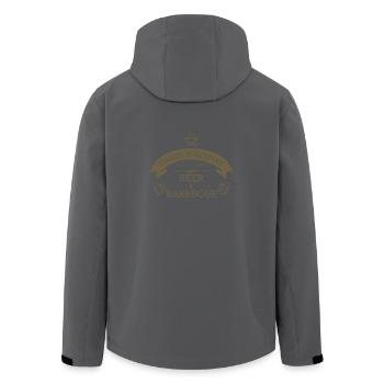 Papa veut le papa jour d'un cadeau barbecue et bière Père - Veste softshell homme en polyester recyclé Stanley/Stella - noir - Dos - AI Model Male 185 light (185cm)